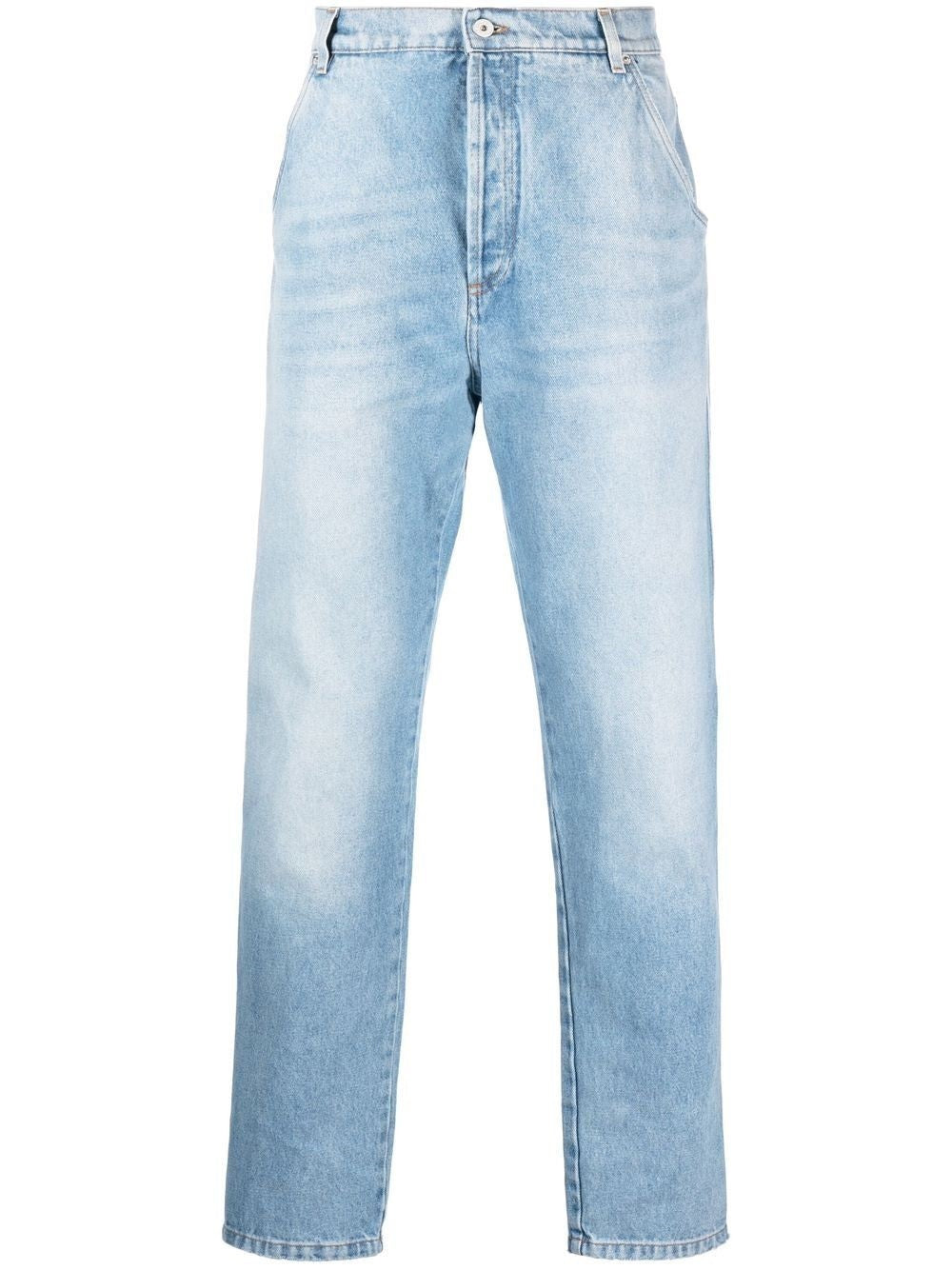Straight Monogram Denim Pants