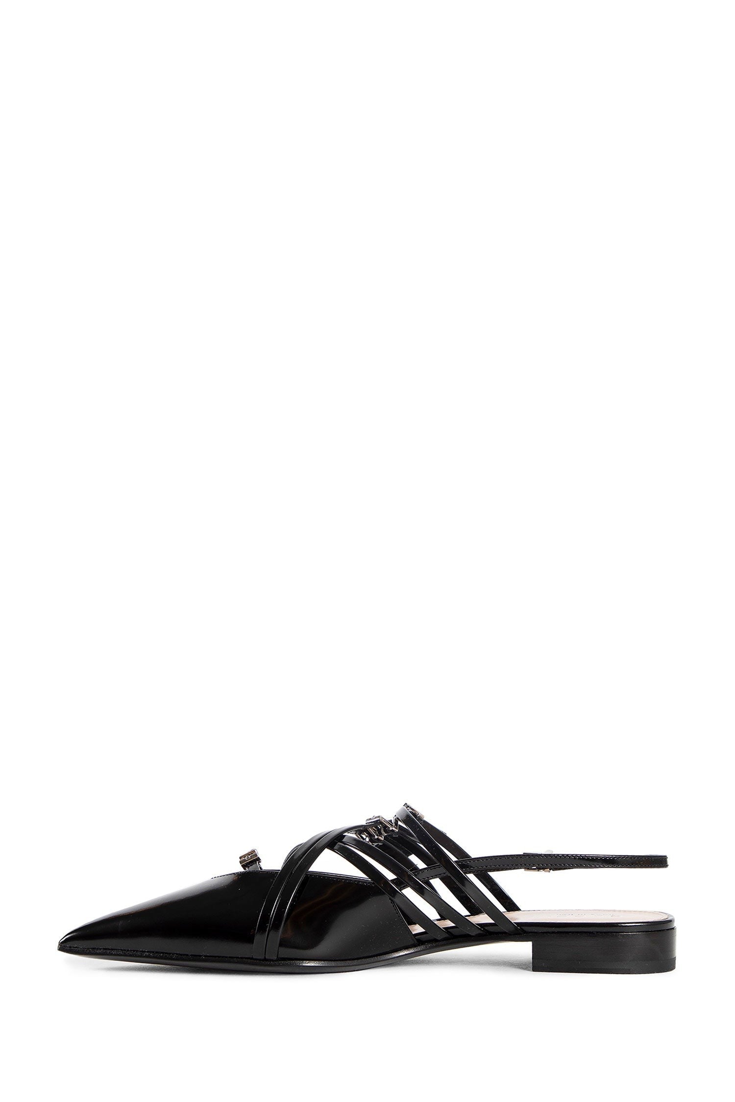 Strappy Ballet Flat Mules