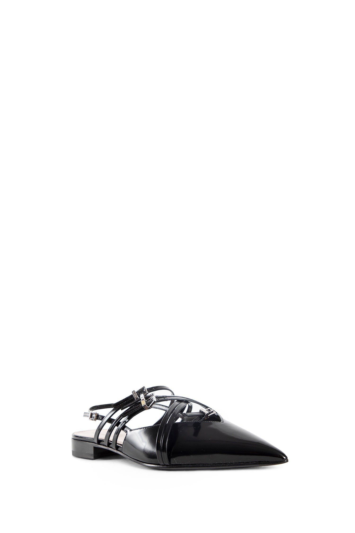 Strappy Ballet Flat Mules