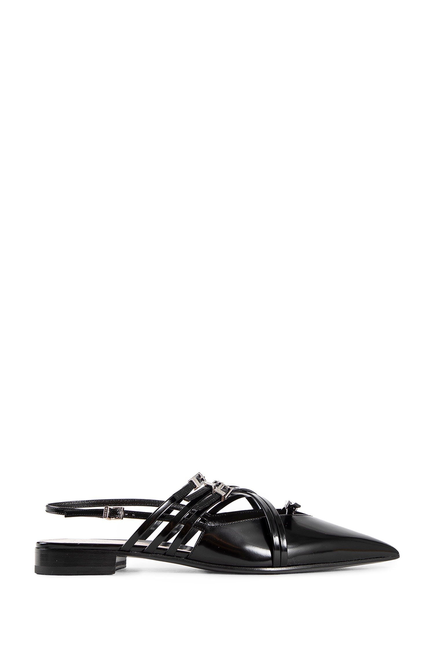 Strappy Ballet Flat Mules