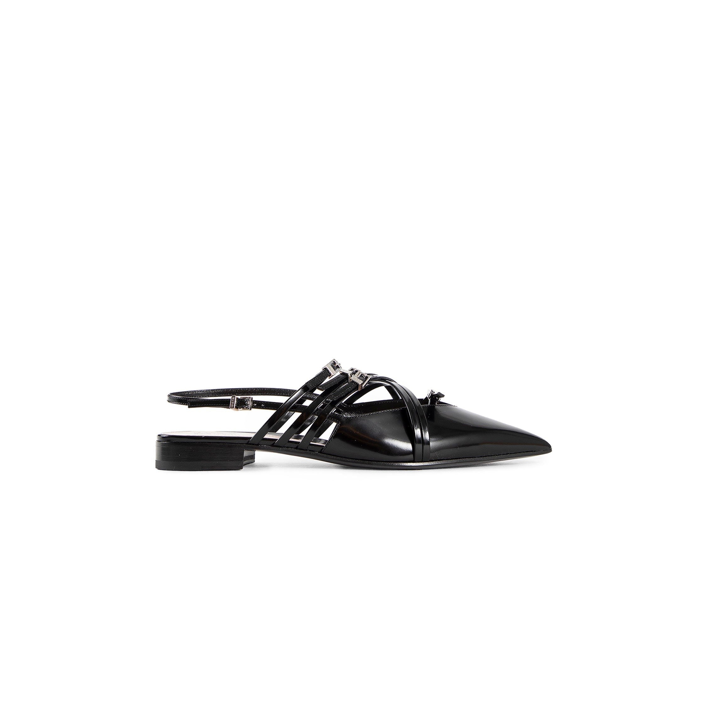 Strappy Ballet Flat Mules