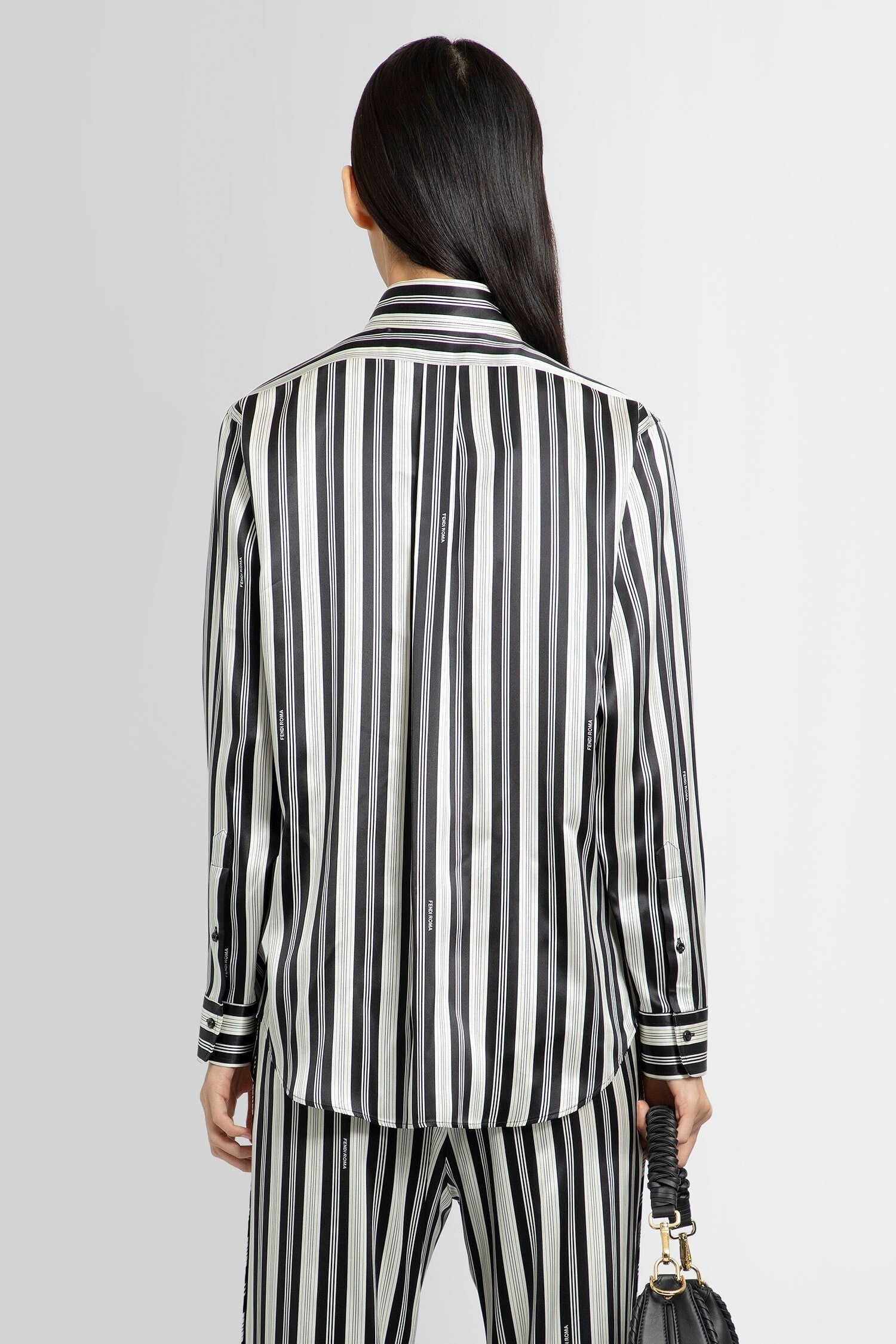 striped silk shirt