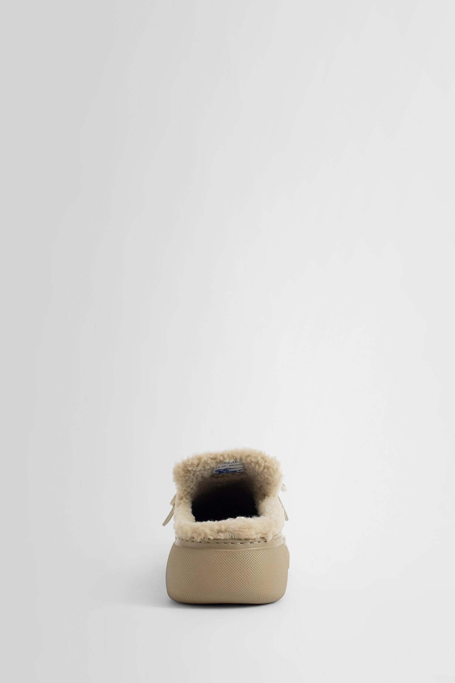 Suede And Shearling Stony Mules