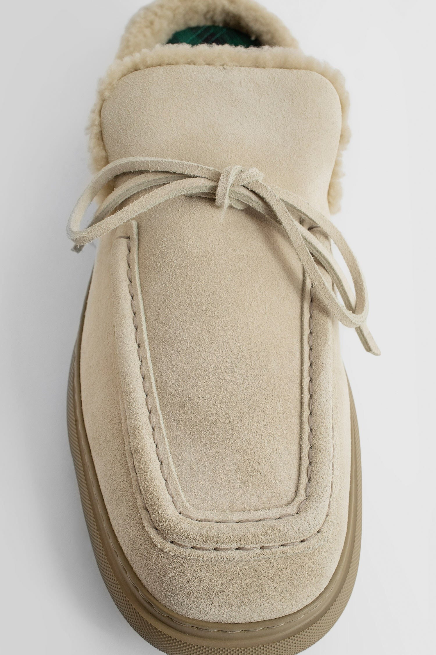 Suede And Shearling Stony Mules