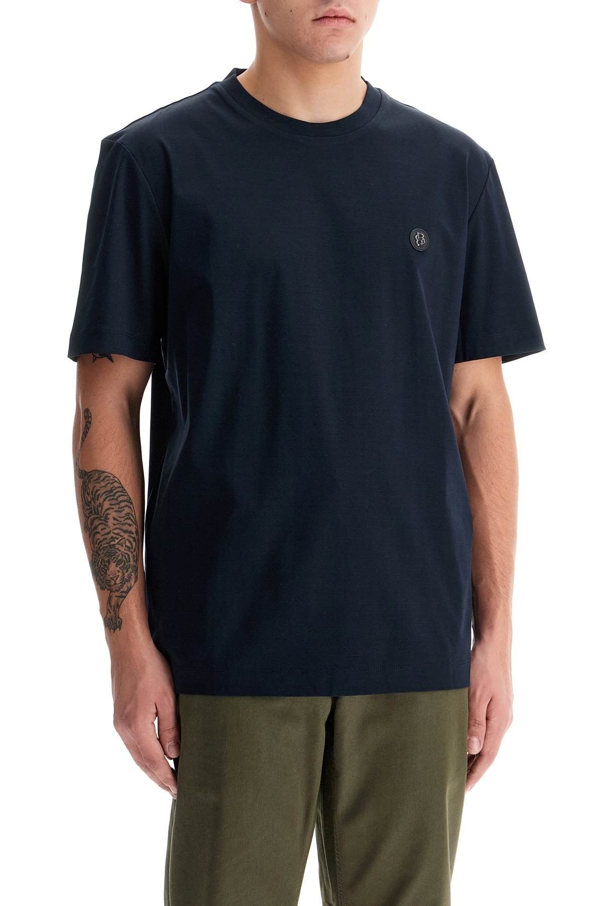 t-shirt with double monogram patch