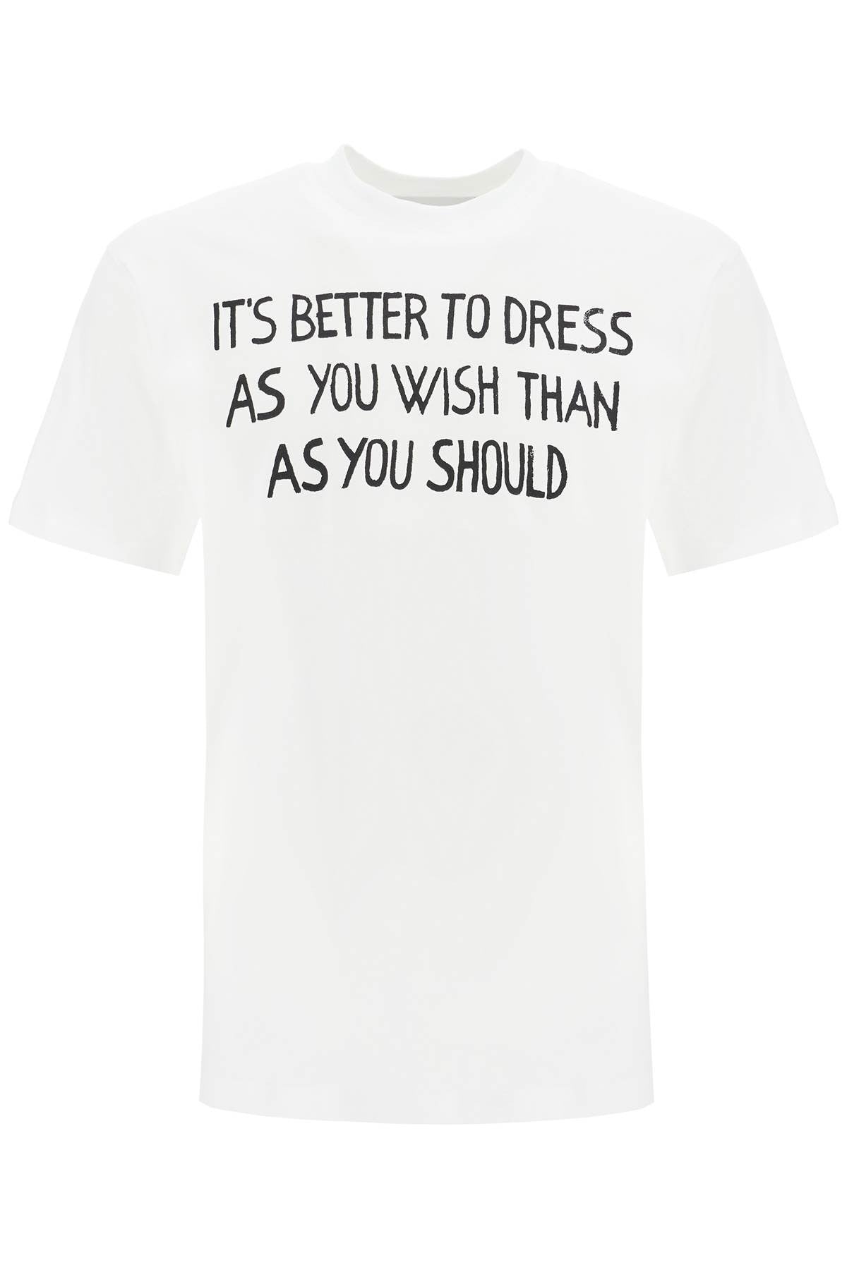 t-shirt with lettering print