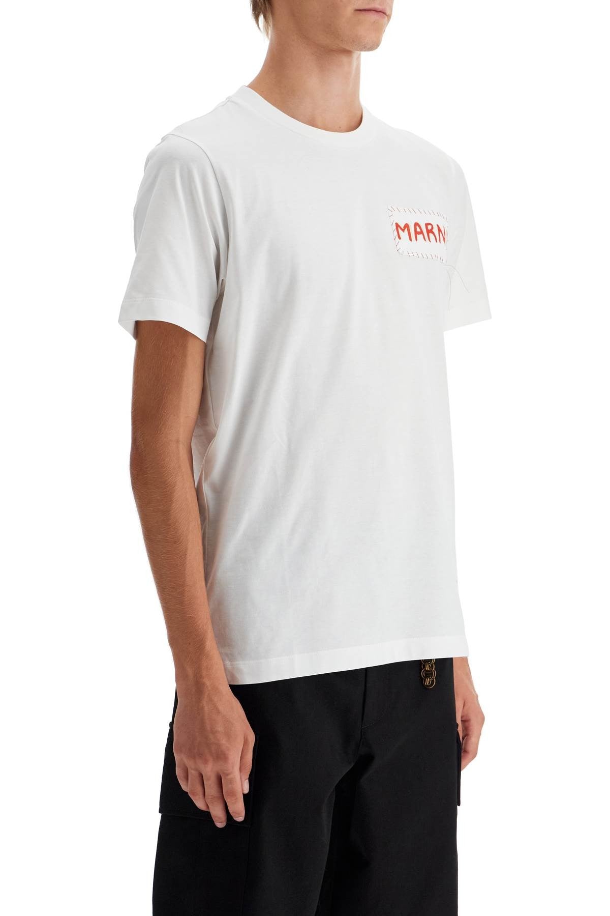 t-shirt with patch logo design
