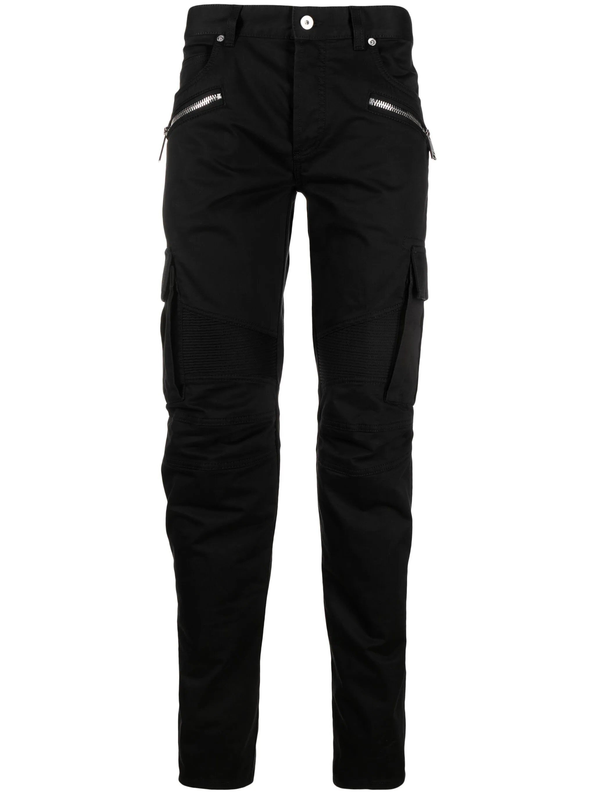 Tapered Cotton Cargo Pants