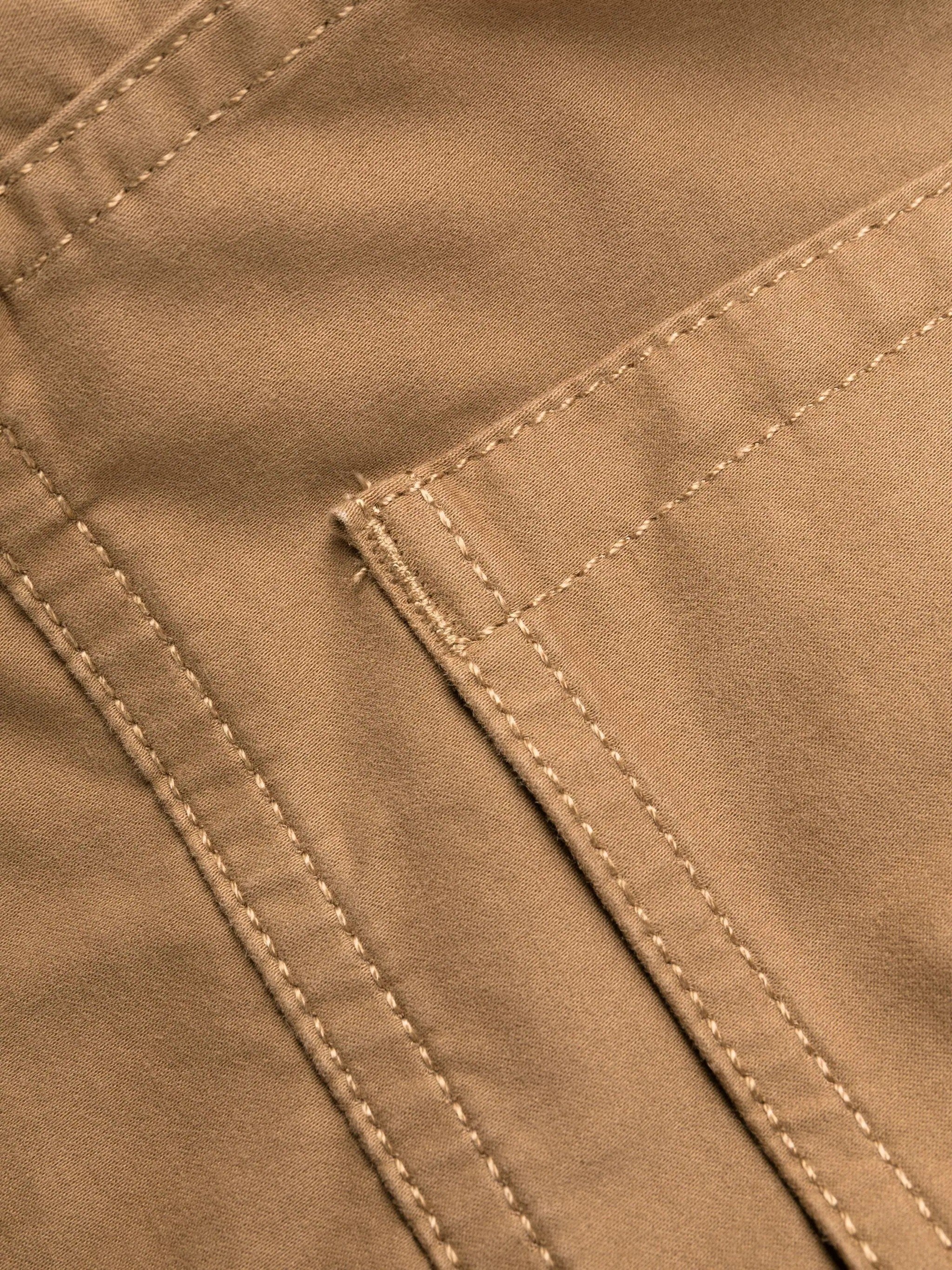 Tapered Cotton Cargo Pants