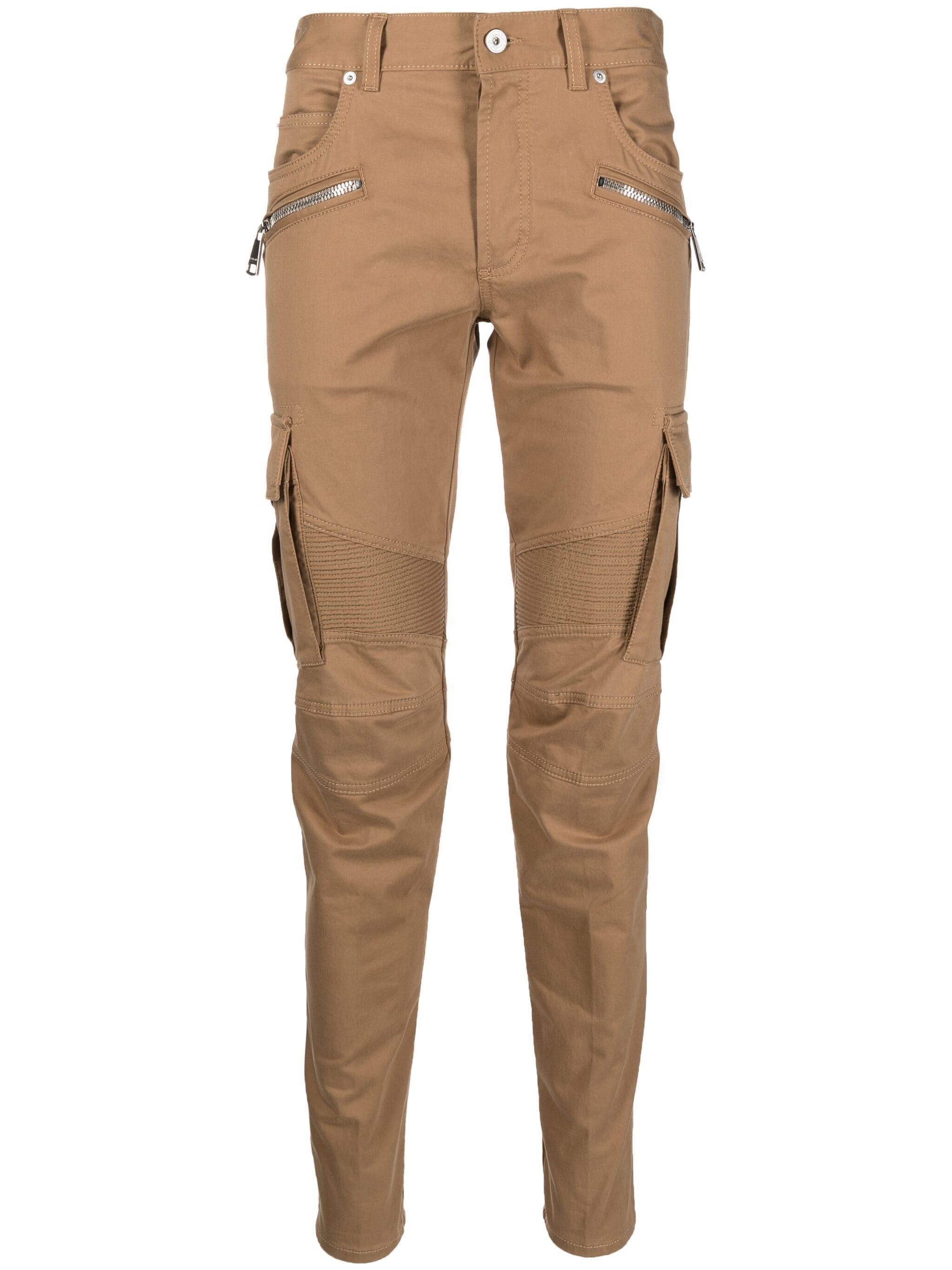 Tapered Cotton Cargo Pants