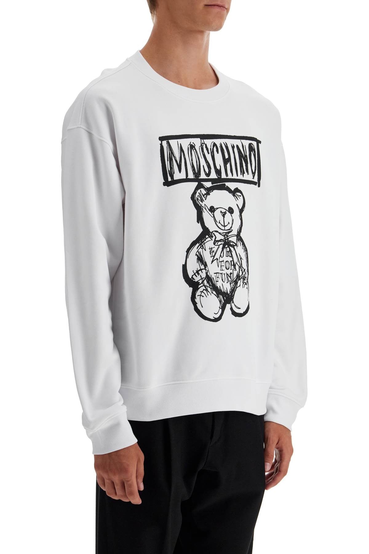 teddy bear print sweatshirt
