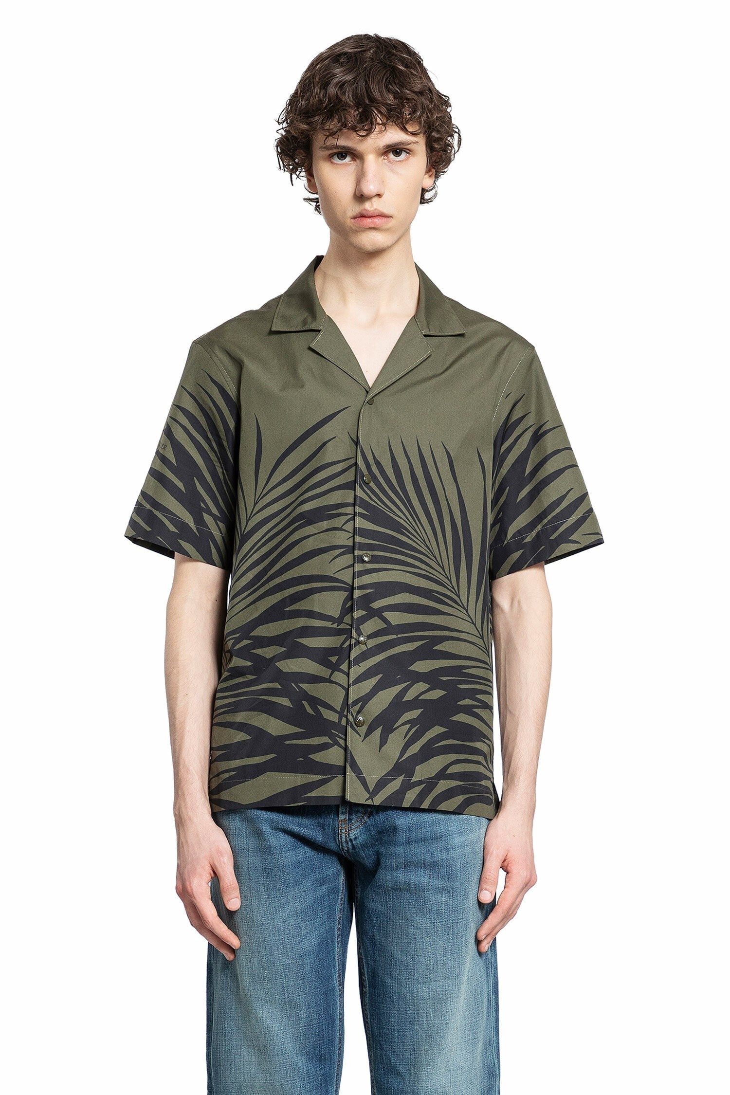 Tropical Print Short Sleeve Shirt