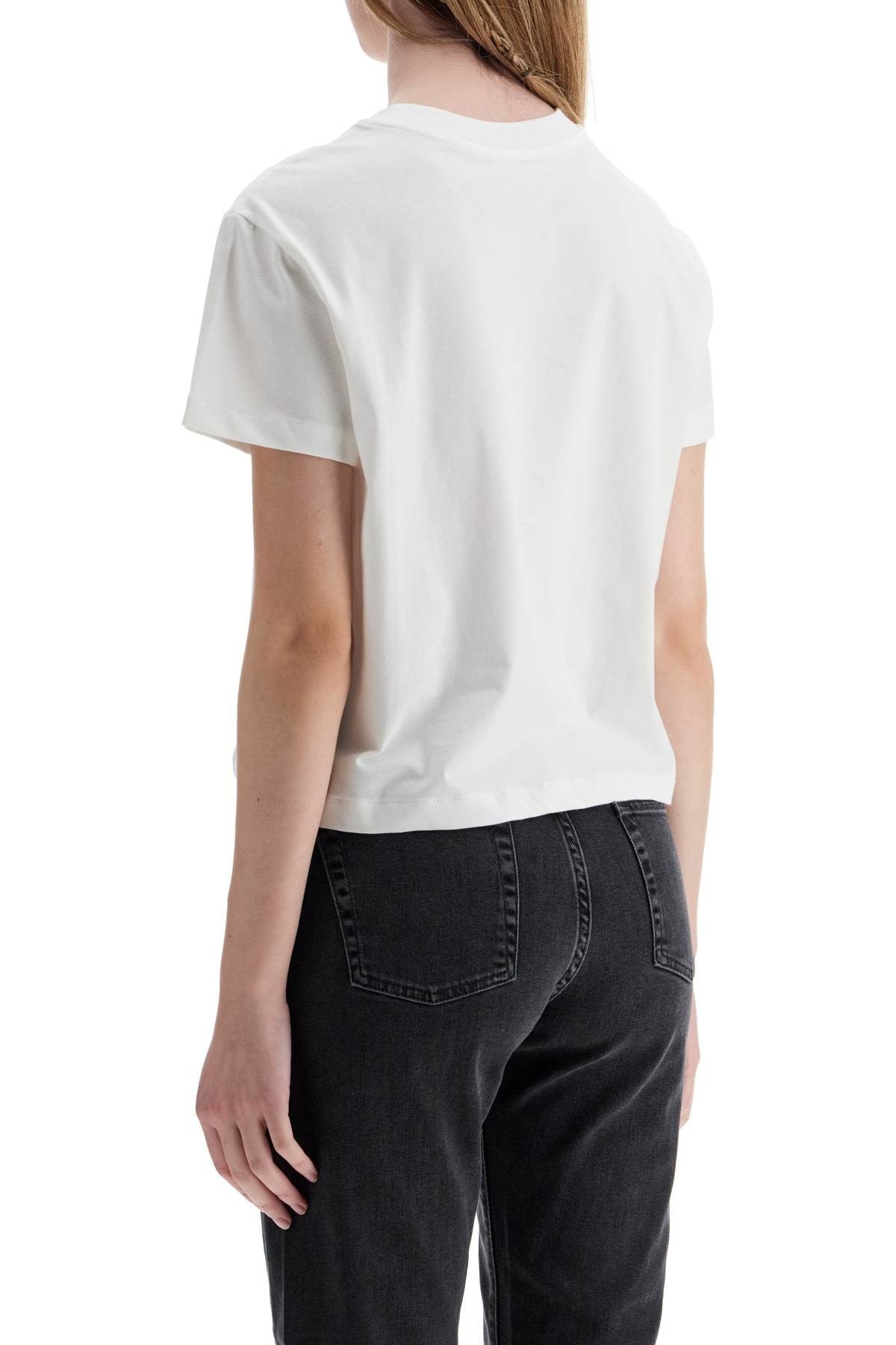 unisex boxy t-shirt in organic cotton white short sleeves