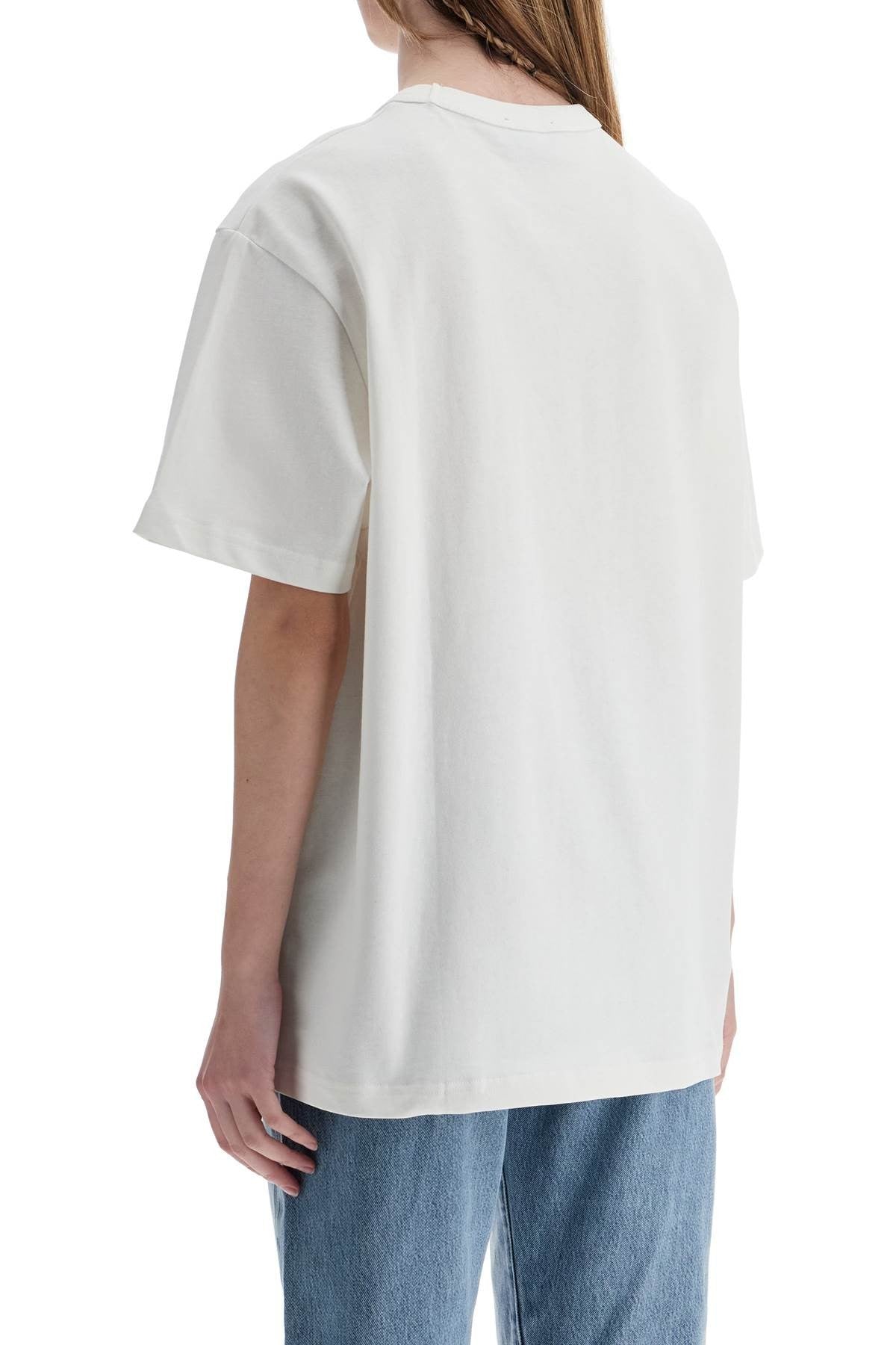 unisex boxy t-shirt in organic cotton white