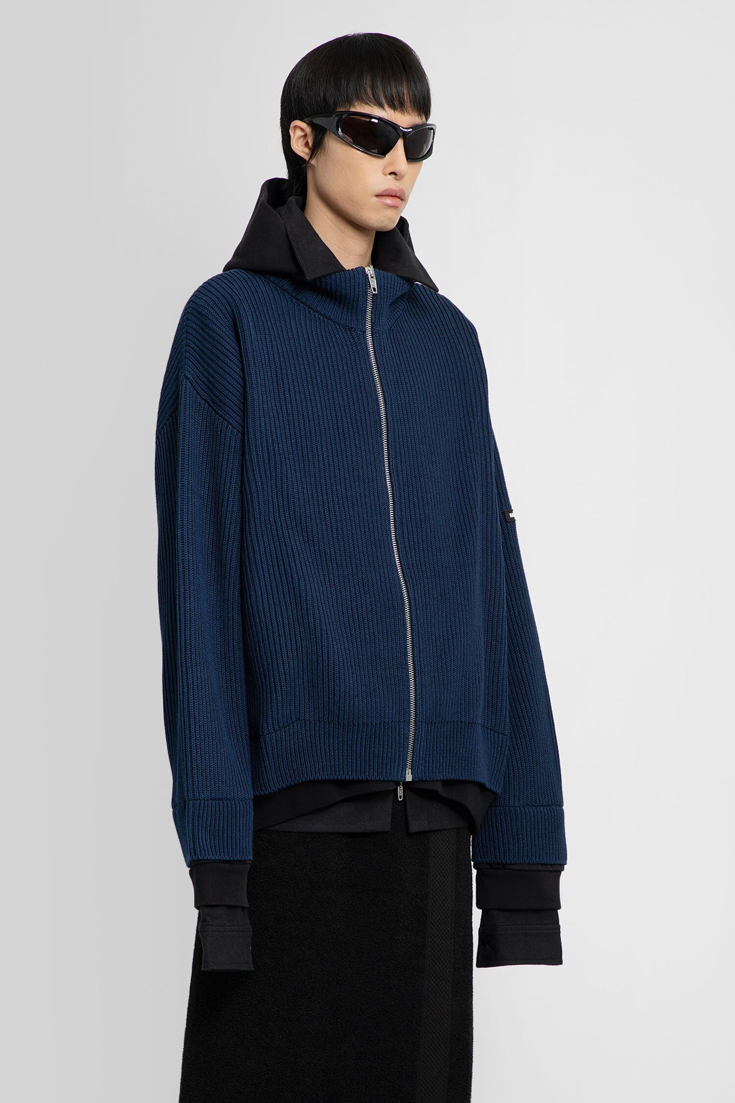 Unity Sports Icon Layered Zip-Up Oversized Hoodie