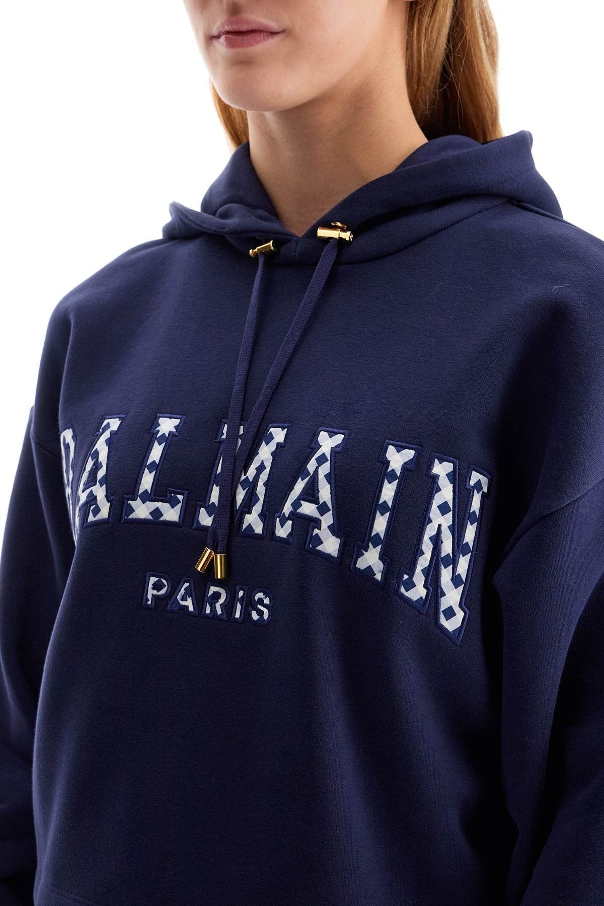 vichy logo cropped sweatshirt