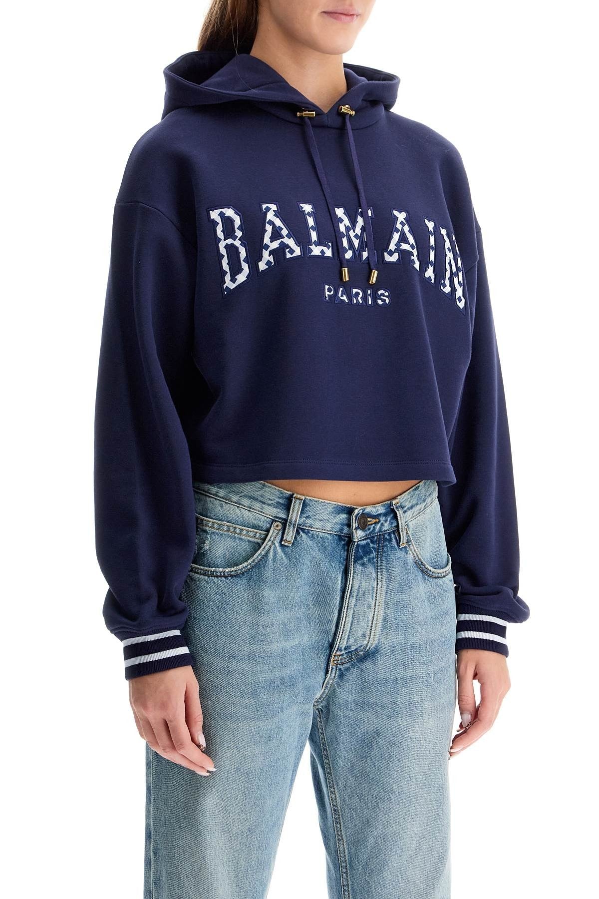 vichy logo cropped sweatshirt