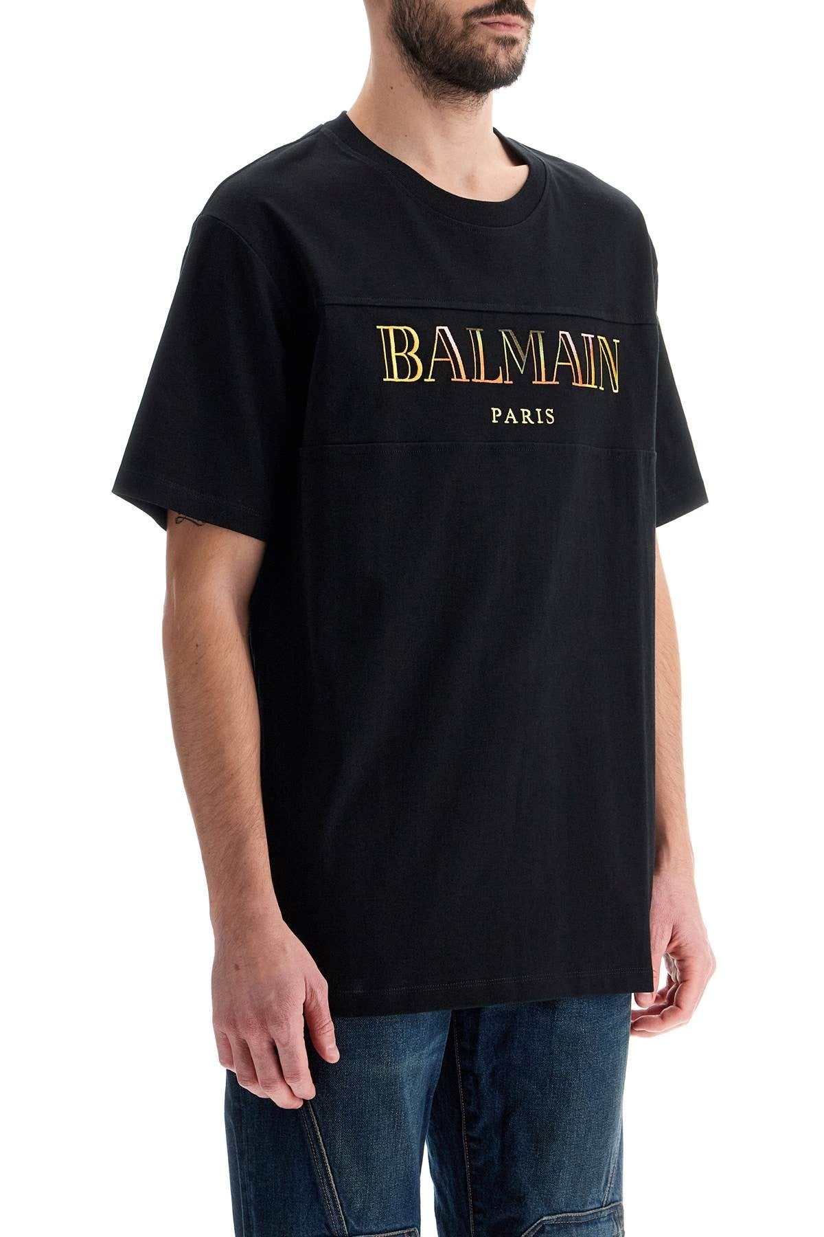 "vintage balmain embroidered t-shirt