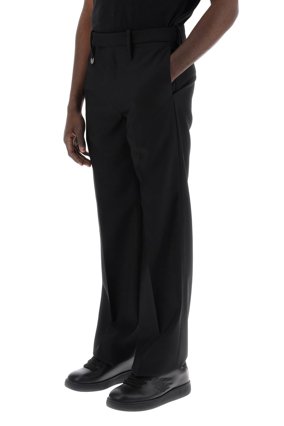 virgin wool trousers