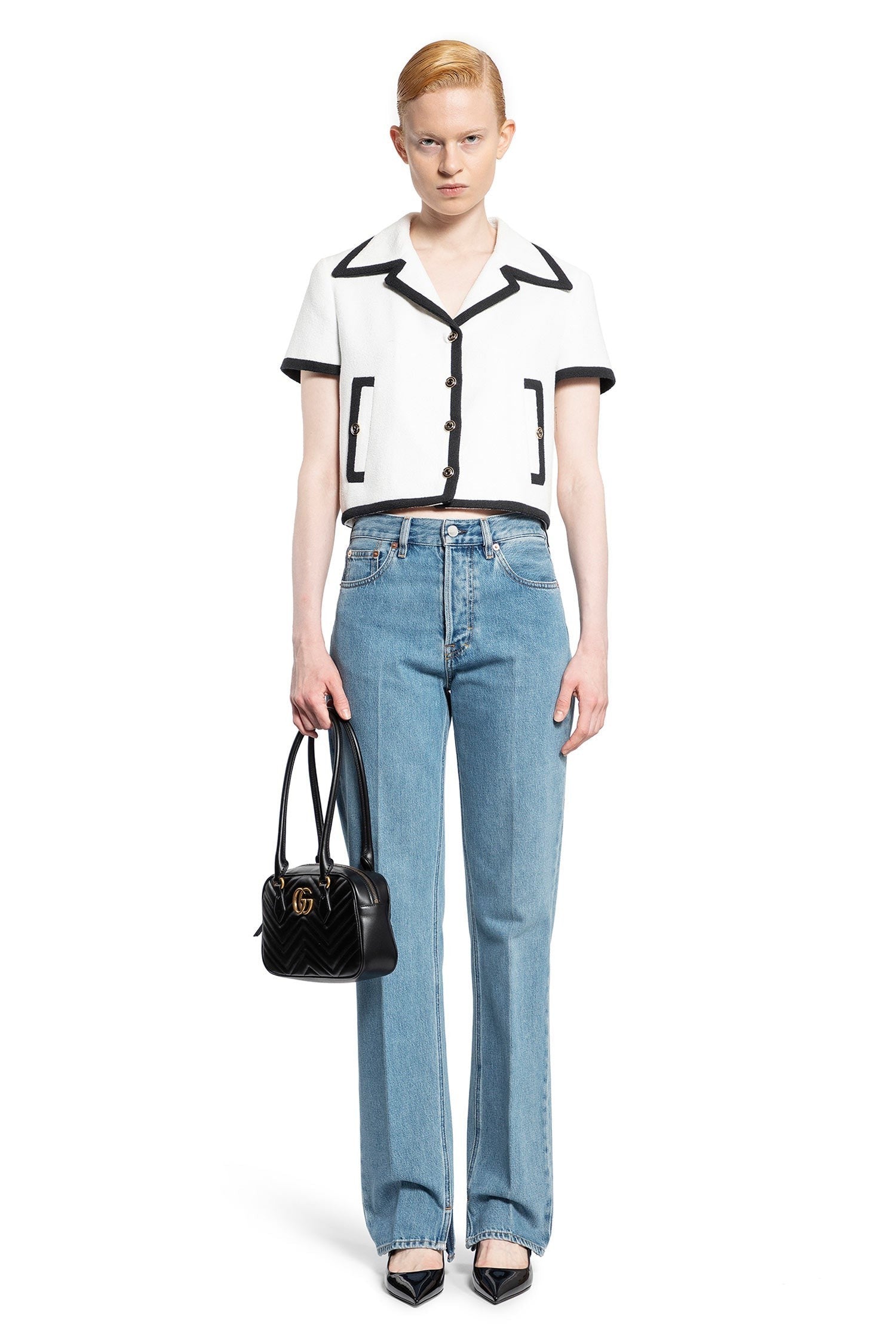 Washed Straight Leg Jeans