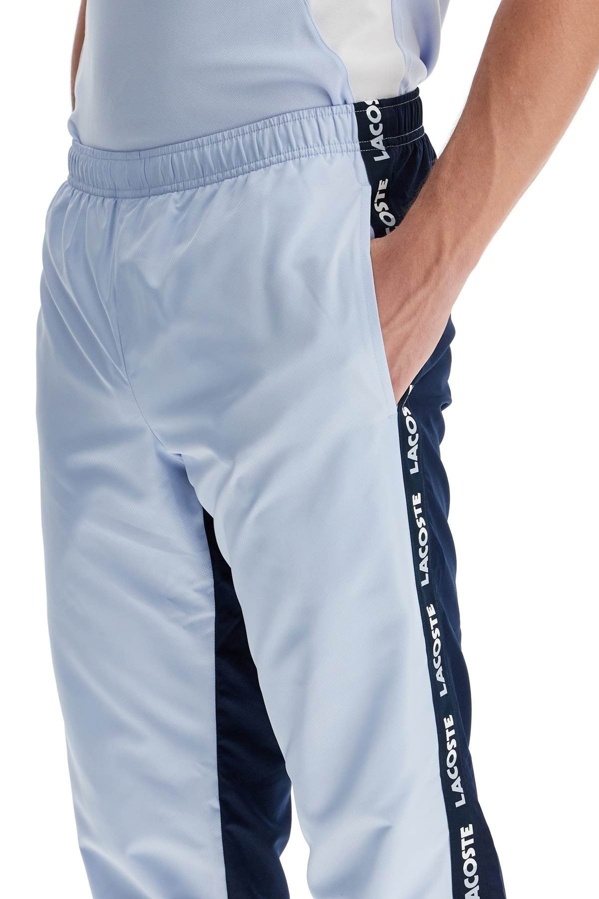with logo and color block design