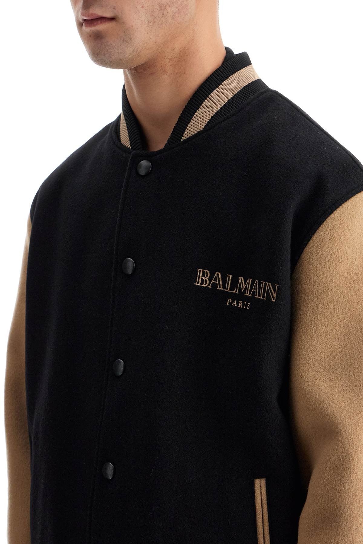 wool and cashmere bomber jacket
