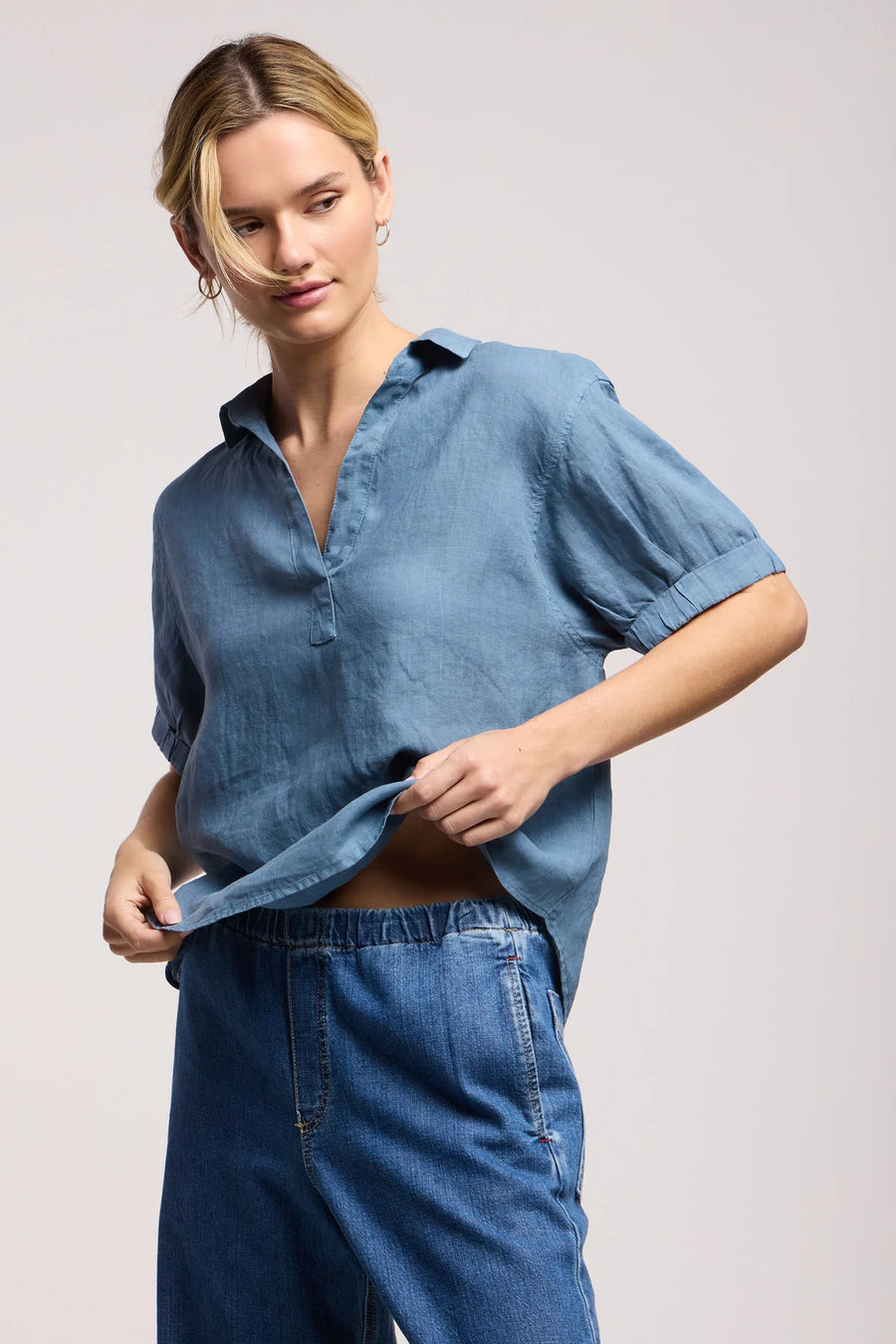 Vivica Lightweight Linen Top