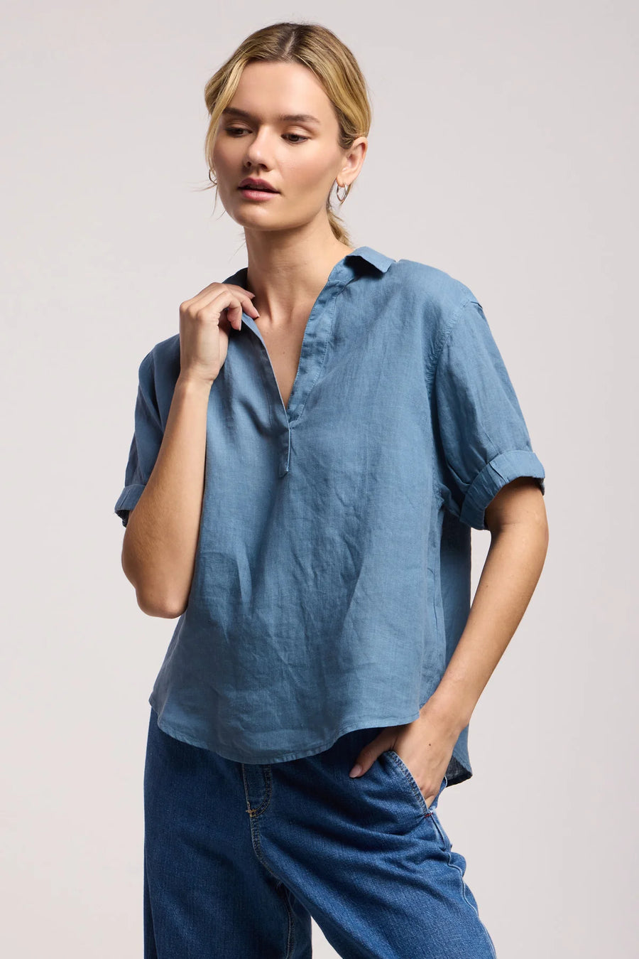 Vivica Lightweight Linen Top