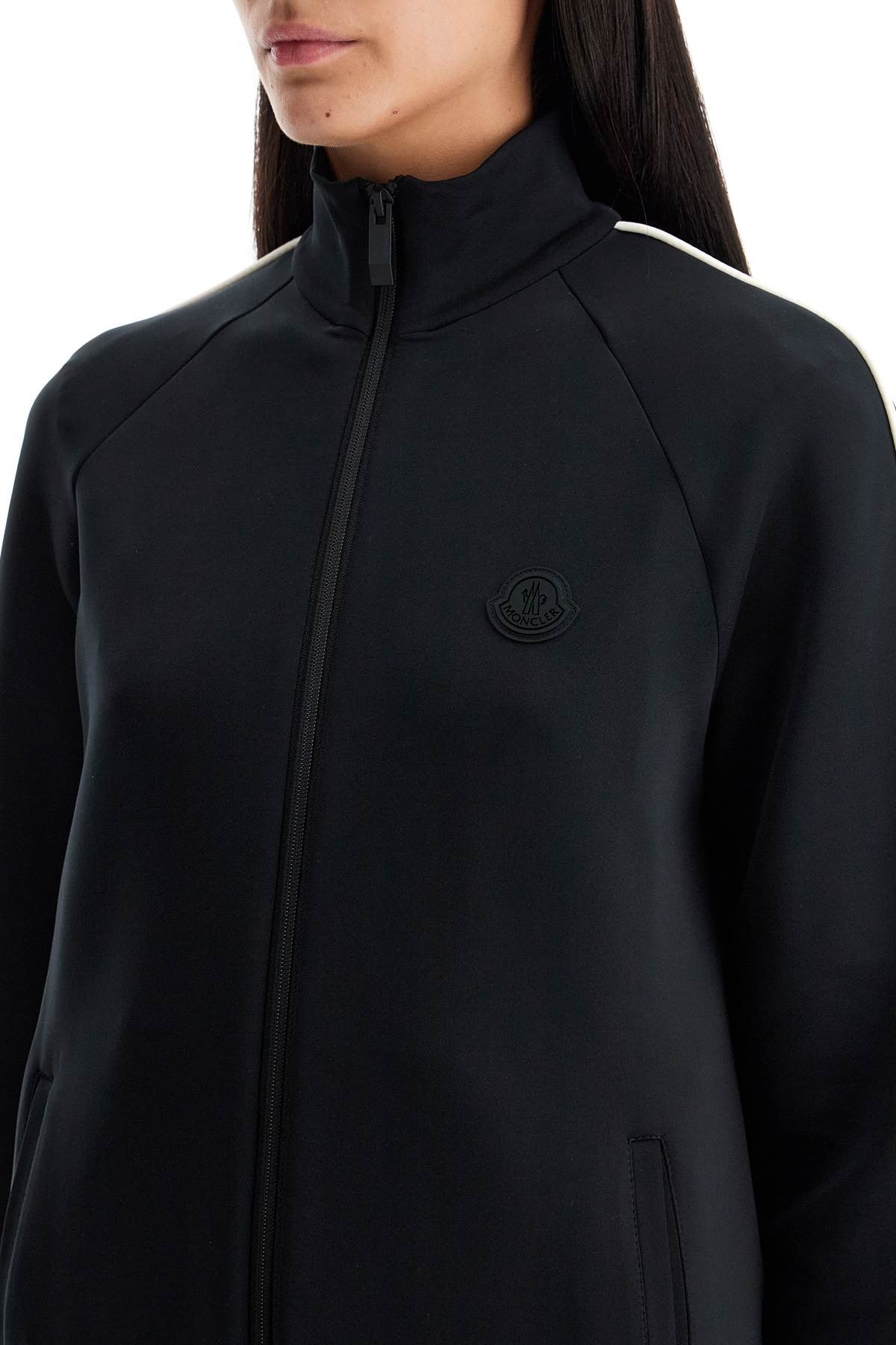 'zip-up sweatshirt in scuba